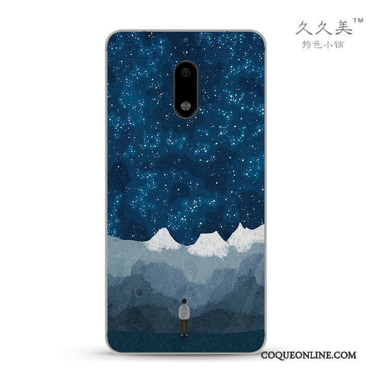 Nokia 6 Tout Compris Paysage Abstrait Coque De Téléphone Créatif Étui Fluide Doux