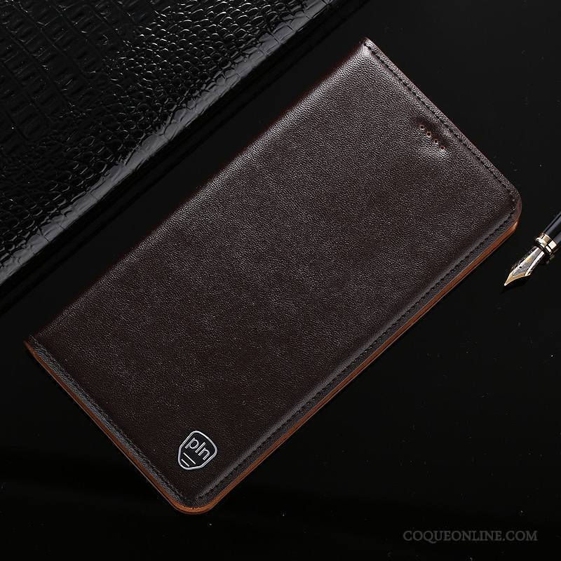 Nokia 6 Étui Étui En Cuir Housse Protection Cuir Véritable Coque De Téléphone