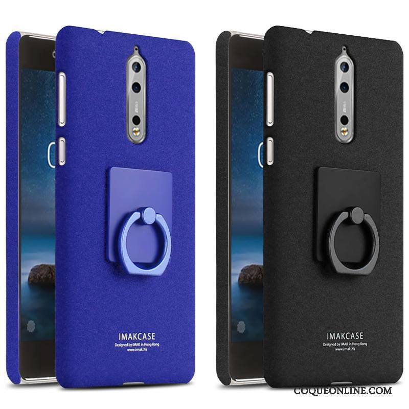 Nokia 7 Difficile Noir Étui Incassable Délavé En Daim Coque De Téléphone Tout Compris