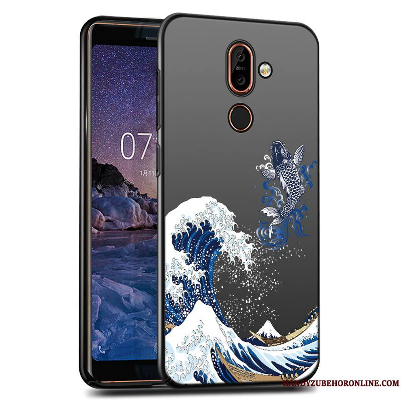 Nokia 7 Plus Incassable Étui Difficile Protection Noir Coque De Téléphone