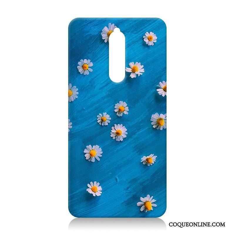 Nokia 8 Coque De Téléphone Étui Peinture Bleu Personnalité Créatif Protection