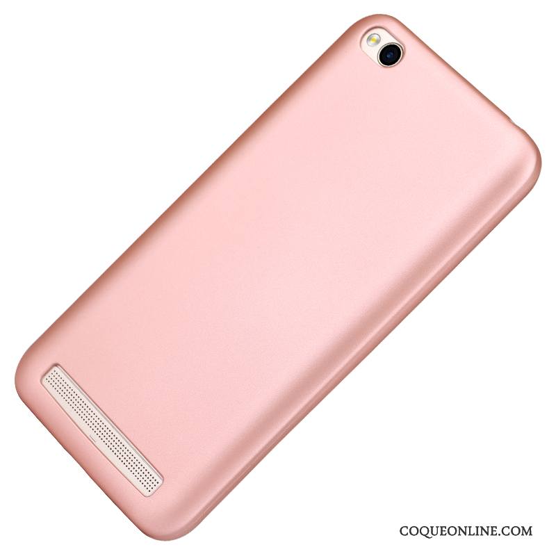 Redmi 5a Protection Coque De Téléphone Petit Légère Rouge Délavé En Daim Tendance