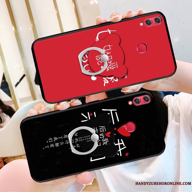 Redmi 7 Incassable Dessin Animé Étui Rouge Coque De Téléphone Protection Silicone