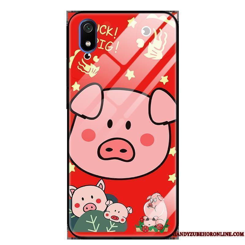 Redmi 7a Coque Difficile Rouge Incassable Nouveau Richesse Étui De Fête