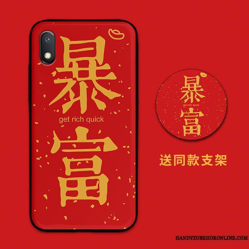 Redmi 7a Coque Silicone Incassable Fluide Doux Richesse Tout Compris Verre Dessin Animé