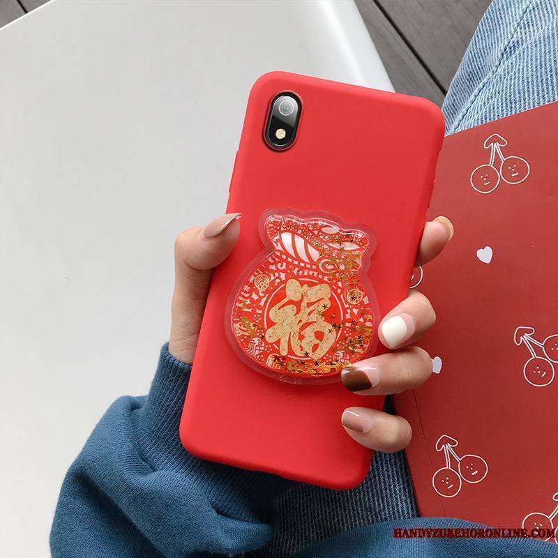 Redmi 7a Tout Compris Quicksand Silicone Personnalité Étui Amoureux Coque De Téléphone