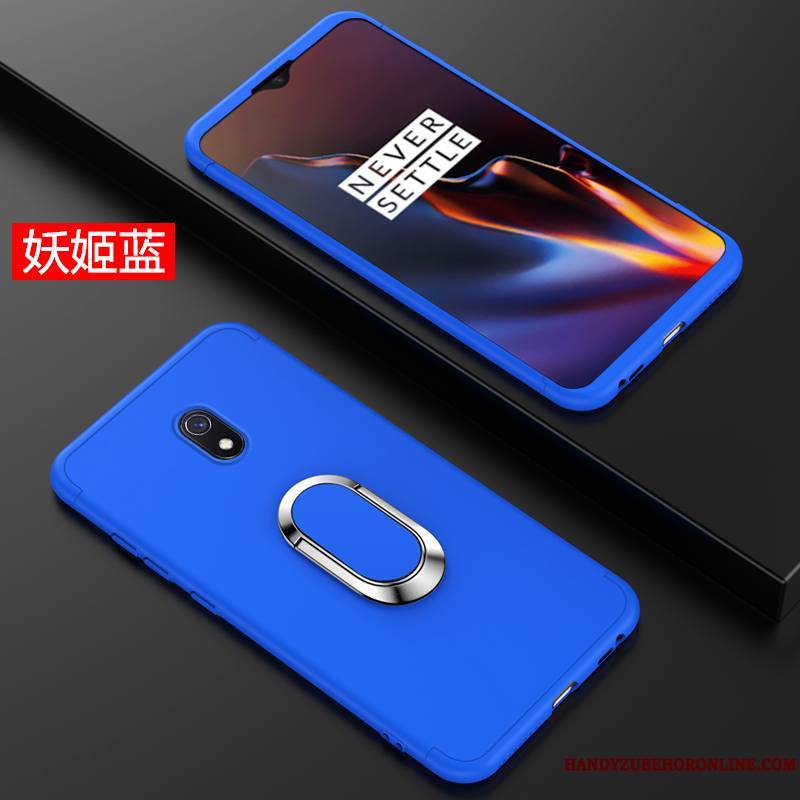 Redmi 8a Coque Personnalité Rouge Incassable Anneau Tout Compris Net Rouge Difficile