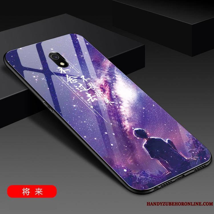 Redmi 8a Violet Tendance Tempérer Coque De Téléphone Membrane Personnalité Étui