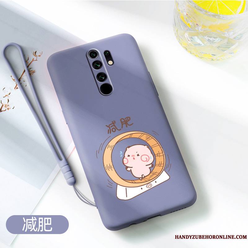 Redmi 9 Créatif Dessin Animé Coque De Téléphone Membrane Très Mince Net Rouge Tempérer