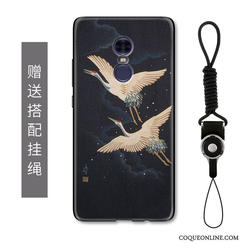 Redmi Note 4x Blanc Gaufrage Style Chinois Coque De Téléphone Rouge Petit