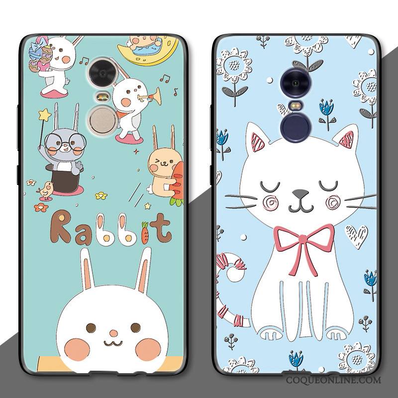 Redmi Note 4x Coque De Téléphone Protection Incassable Gaufrage Chat Bleu Clair Rouge