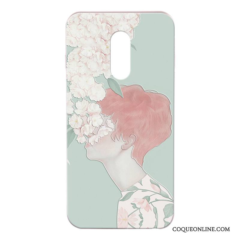 Redmi Note 4x Coque Protection Nouveau Gaufrage Dessin Animé Fluide Doux Rouge Étui