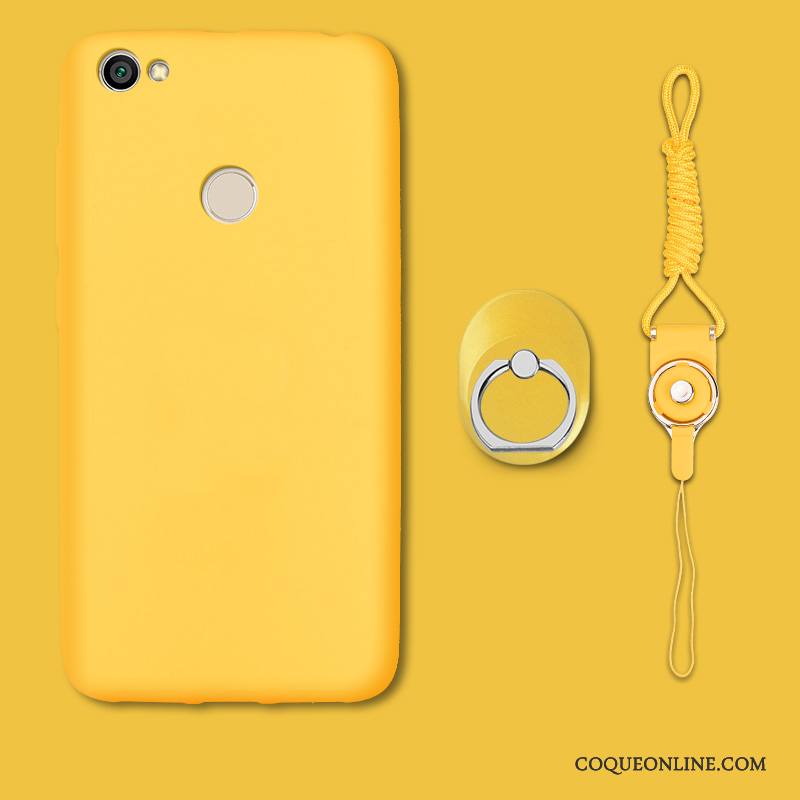Redmi Note 5 Jaune Délavé En Daim Fluide Doux Coque De Téléphone Incassable Petit Protection