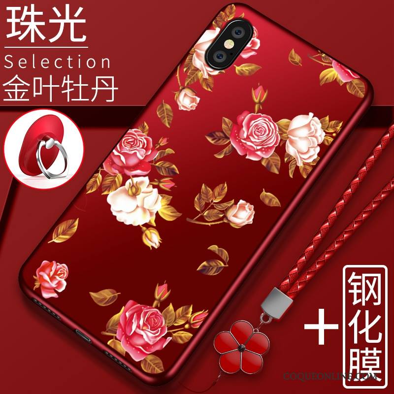 Redmi Note 5 Pro Coque De Téléphone Tendance Fluide Doux Délavé En Daim Silicone Incassable Rouge