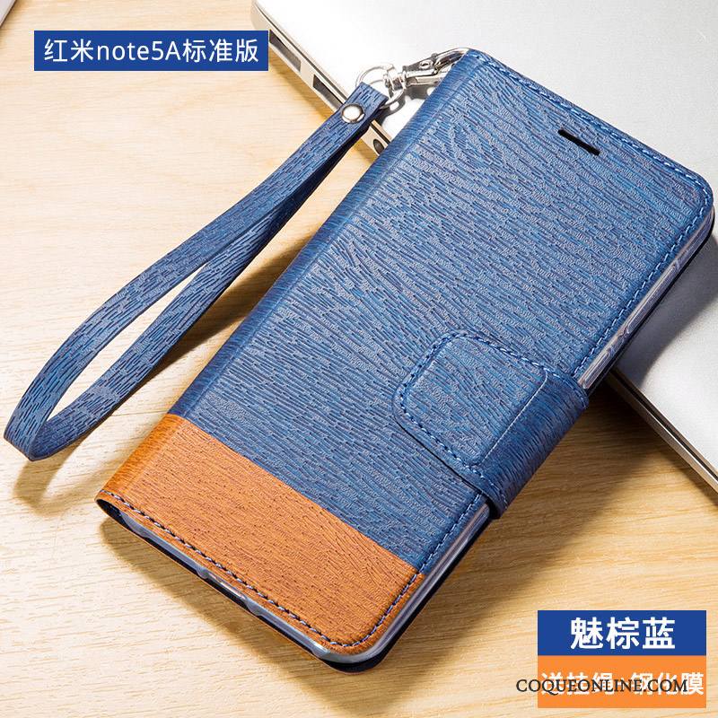 Redmi Note 5a Coque Protection Tendance Petit Étui En Cuir Incassable Haute Tout Compris