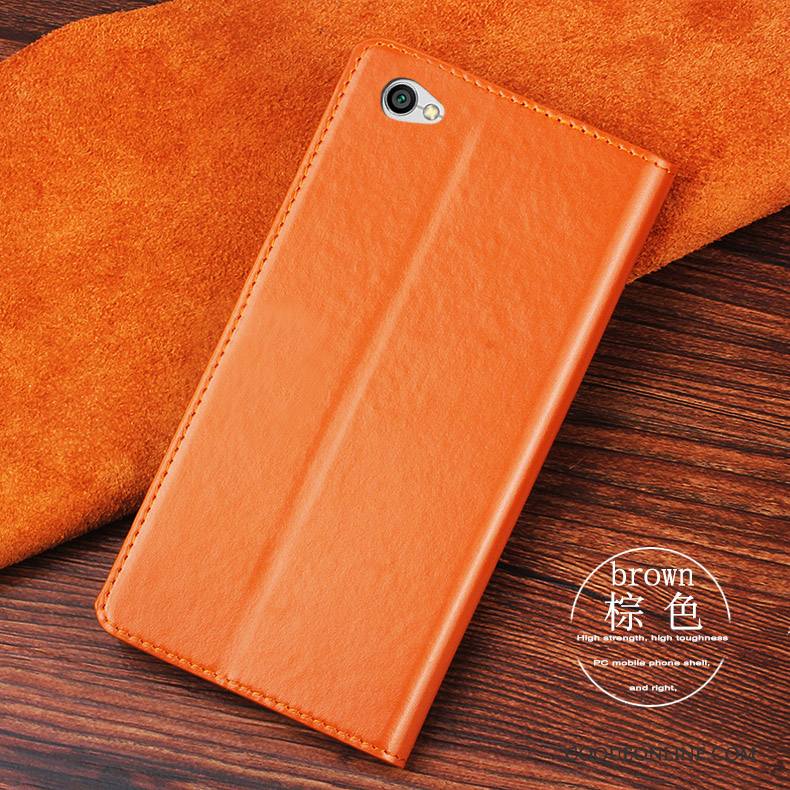 Redmi Note 5a Étui Coque De Téléphone Incassable Rouge Étui En Cuir Tout Compris Protection