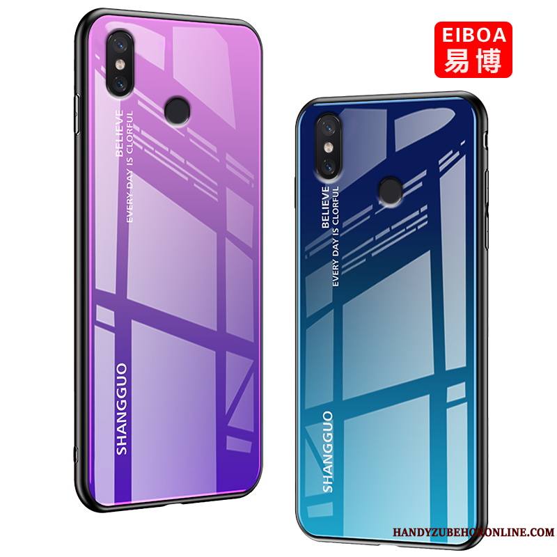 Redmi Note 6 Pro Incassable Violet Coque Tendance Verre De Téléphone Étui