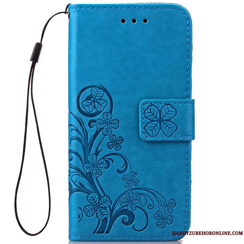 Redmi Note 6 Pro Petit Bleu Incassable Coque De Téléphone Étui En Cuir Housse Rouge