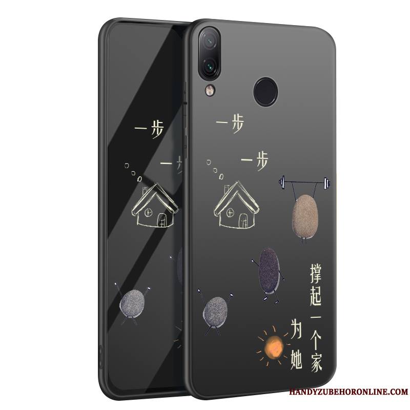 Redmi Note 7 Créatif Tendance Protection Noir Tout Compris Coque De Téléphone Personnalité