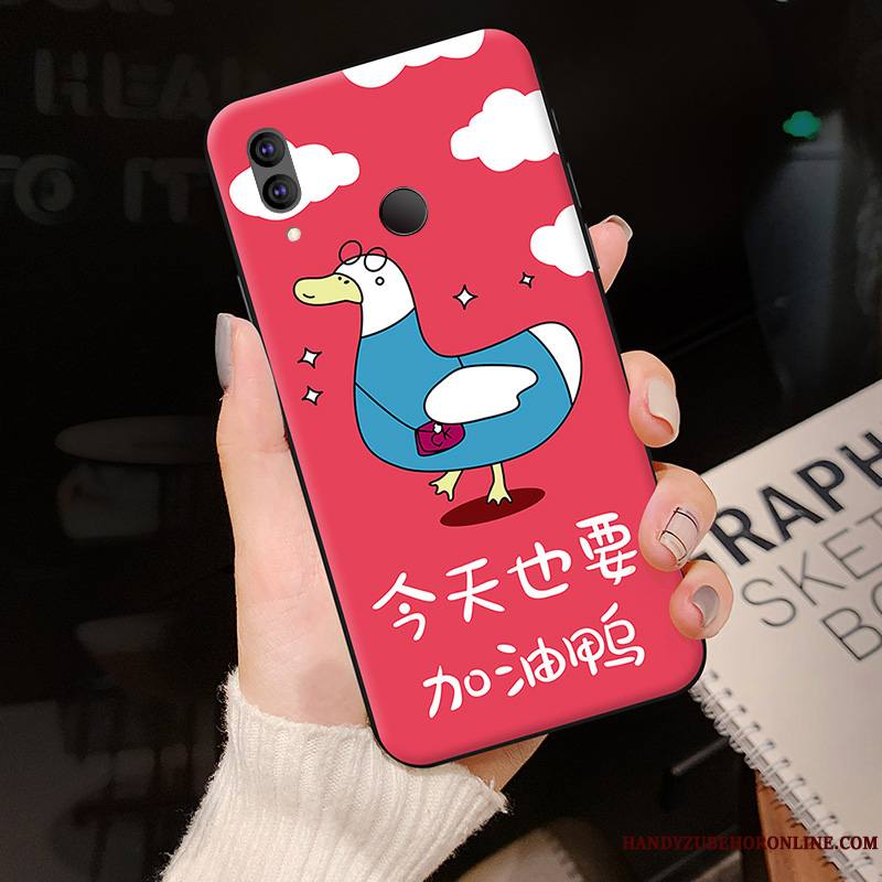Redmi Note 7 Rouge Dessin Animé Nouveau Fluide Doux Charmant Coque De Téléphone Petit
