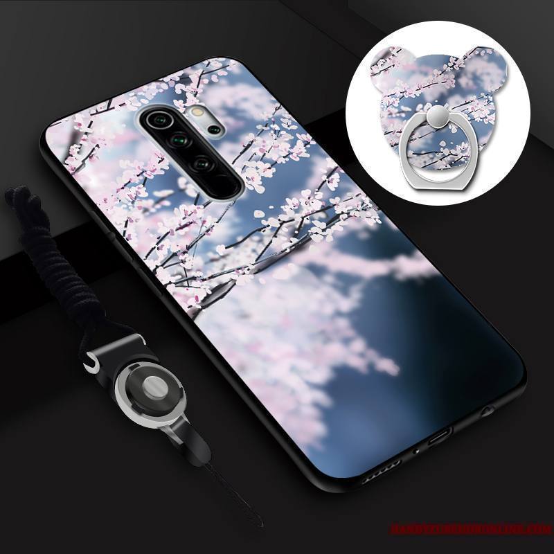 Redmi Note 8 Pro Petit Membrane Anneau Coque De Téléphone Tempérer Dessin Animé Incassable