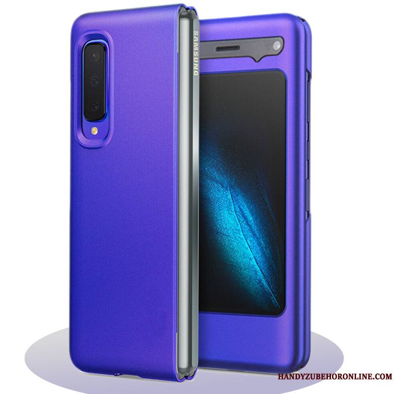 Samsung Fold Tout Compris Très Mince Plier Coque De Téléphone Délavé En Daim Étoile Violet