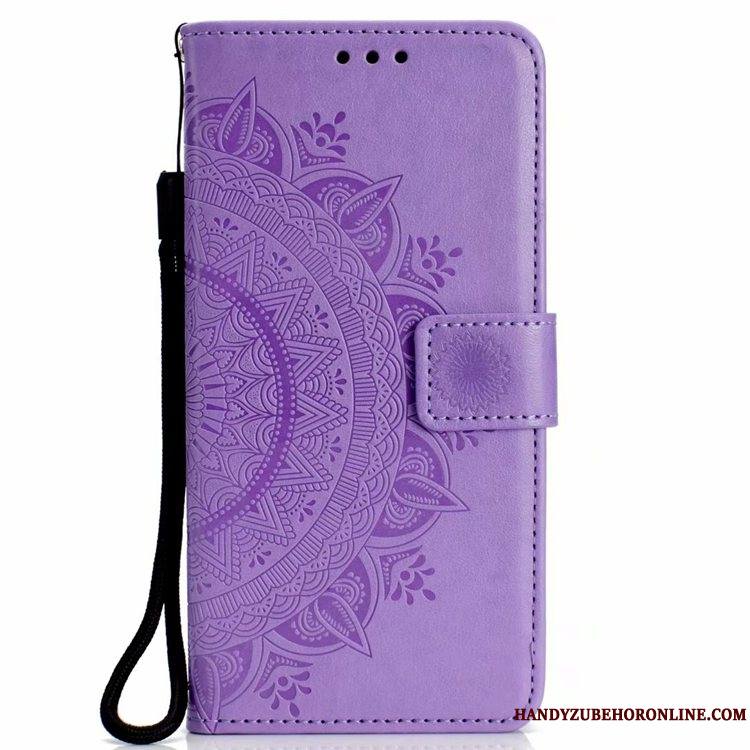 Samsung Galaxy A10 Étoile Coque De Téléphone Violet Simple Étui En Cuir Housse Tout Compris