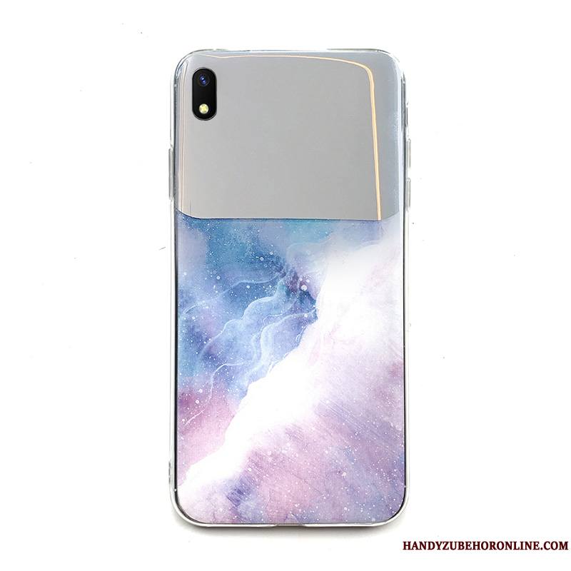 Samsung Galaxy A10 Étoile Protection Incassable Étui Coque Miroir Modèle Fleurie