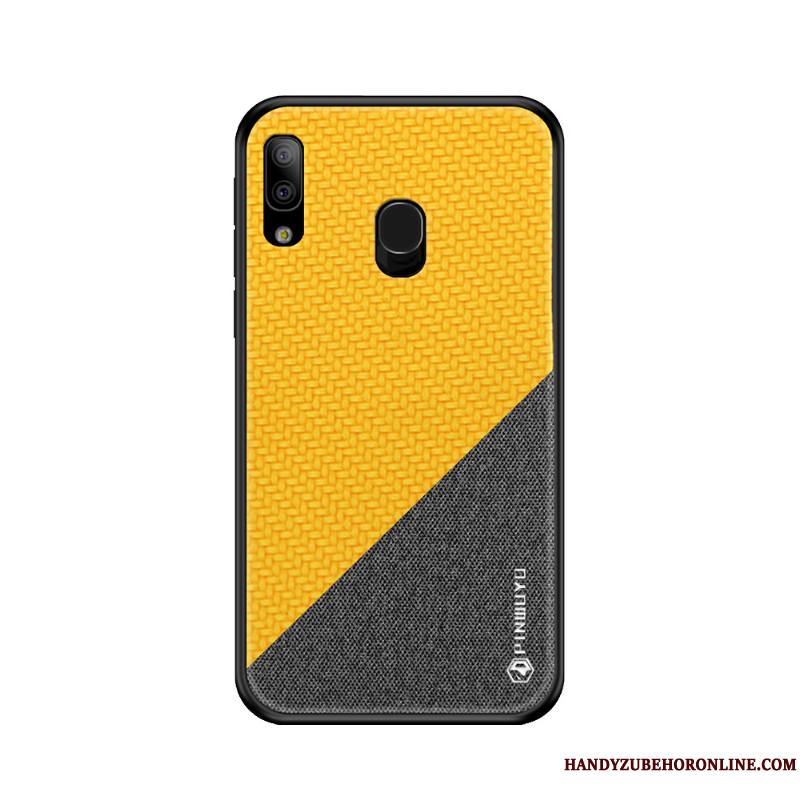 Samsung Galaxy A20e Étoile Protection Incassable Coque De Téléphone Jaune