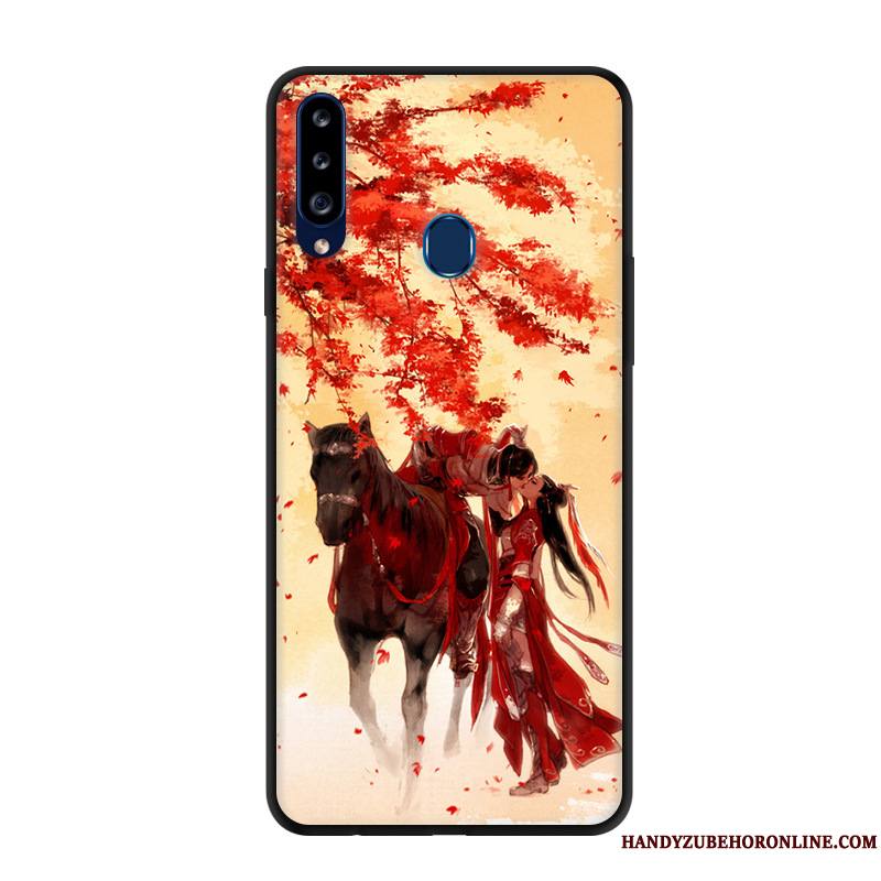 Samsung Galaxy A20s Incassable Protection Rouge Créatif Étui Étoile Coque De Téléphone