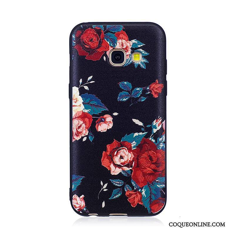 Samsung Galaxy A3 2017 Peinture Coque De Téléphone Gaufrage Tendance Fluide Doux Étoile Étui