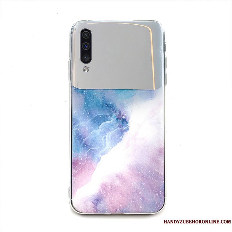 Samsung Galaxy A30s Coque De Téléphone Miroir En Silicone Tempérer Membrane Tout Compris Grand