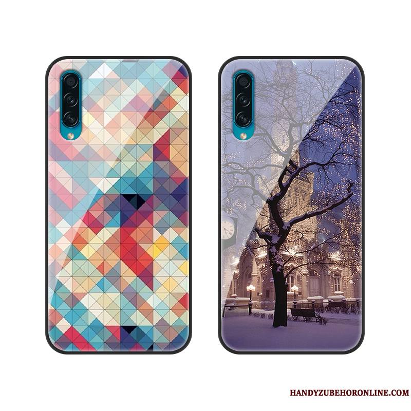 Samsung Galaxy A30s Coque De Téléphone Étui Violet Verre Étoile Marque De Tendance Tout Compris