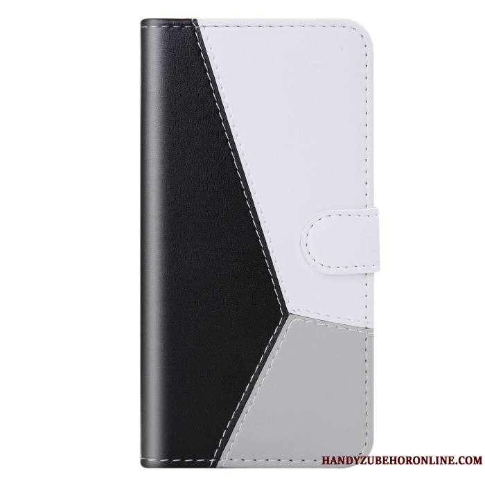 Samsung Galaxy A30s Protection Housse Étoile Épissure Coque Étui En Cuir Noir