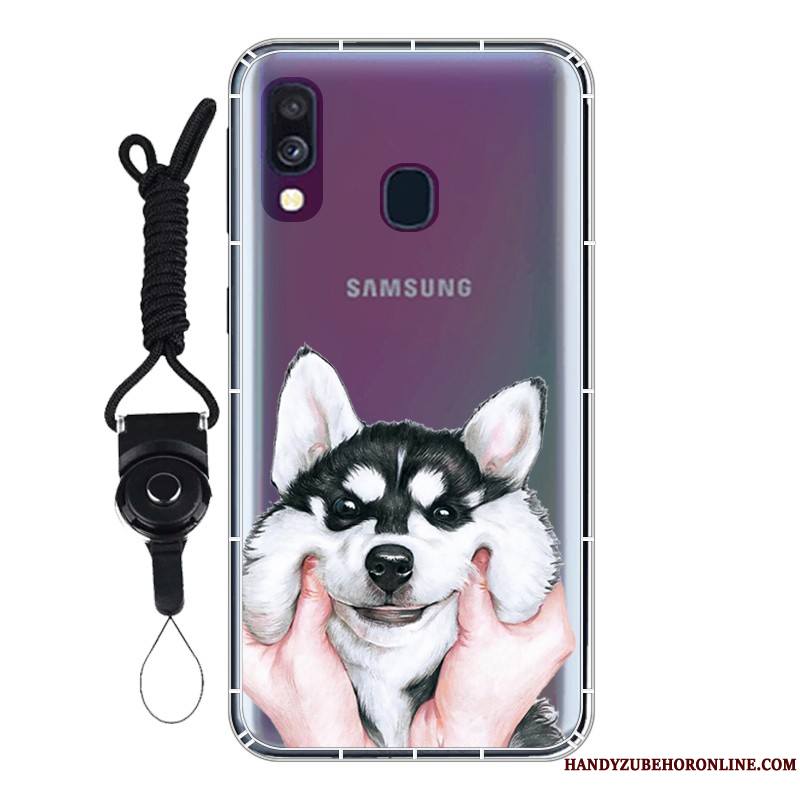 Samsung Galaxy A40 Personnalisé Fluide Doux Personnalité Coque Ballon Protection Étoile