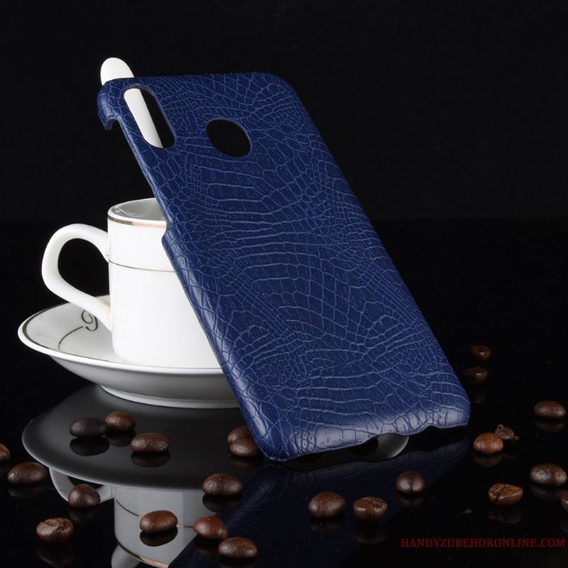 Samsung Galaxy A40 Qualité Cuir Coque De Téléphone Crocodile Modèle Étoile Sac