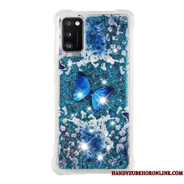 Samsung Galaxy A41 Ballon Incassable Quicksand Dessin Animé Étoile Coque Bleu