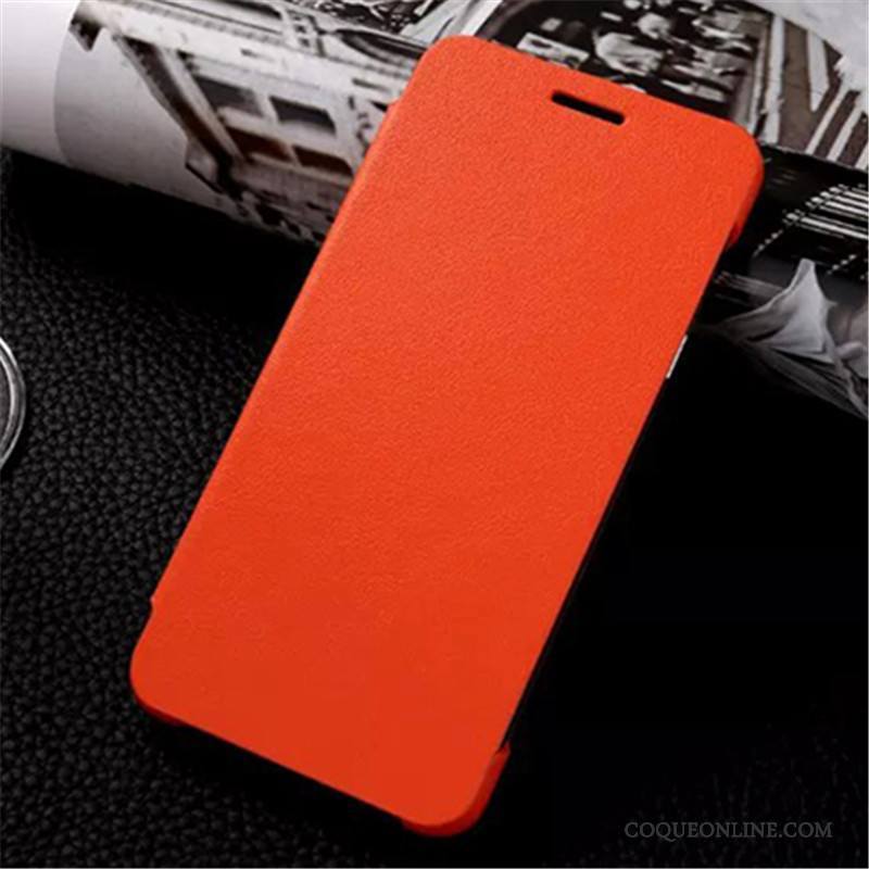 Samsung Galaxy A5 2016 Clamshell Étoile Orange Téléphone Portable Coque Étui En Cuir Légère