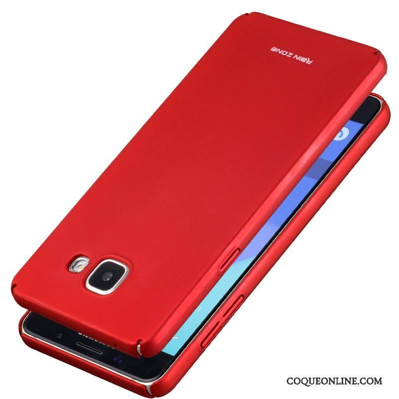 Samsung Galaxy A5 2016 Coque De Téléphone Protection Étoile Délavé En Daim Tout Compris Étui Rouge