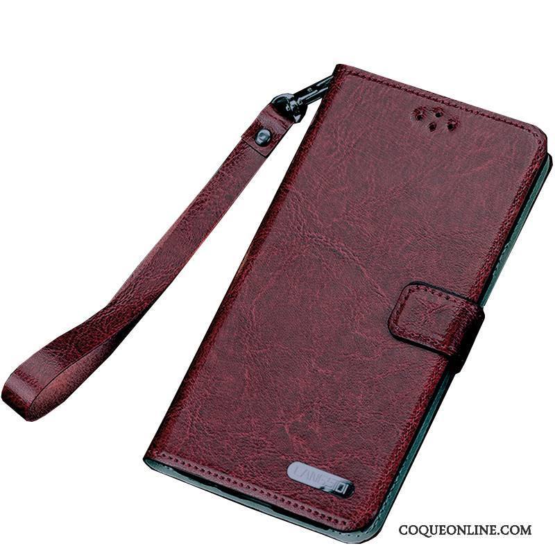 Samsung Galaxy A5 2016 Coque Incassable Étui Téléphone Portable Vin Rouge Clamshell Étoile