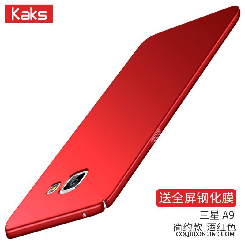 Samsung Galaxy A5 2016 Coque Étoile Incassable Rouge Protection Très Mince Délavé En Daim Haute