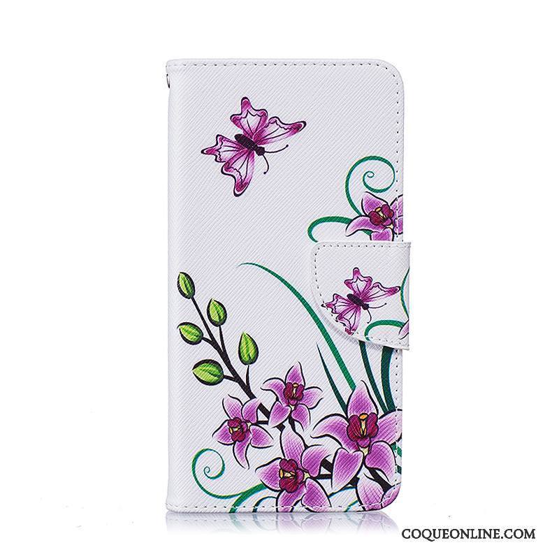 Samsung Galaxy A5 2016 Protection Étui En Cuir Coque De Téléphone Housse Fleurs Violet Étoile
