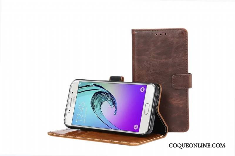 Samsung Galaxy A5 2017 Étoile Coque Carte Étui En Cuir De Téléphone Protection Silicone