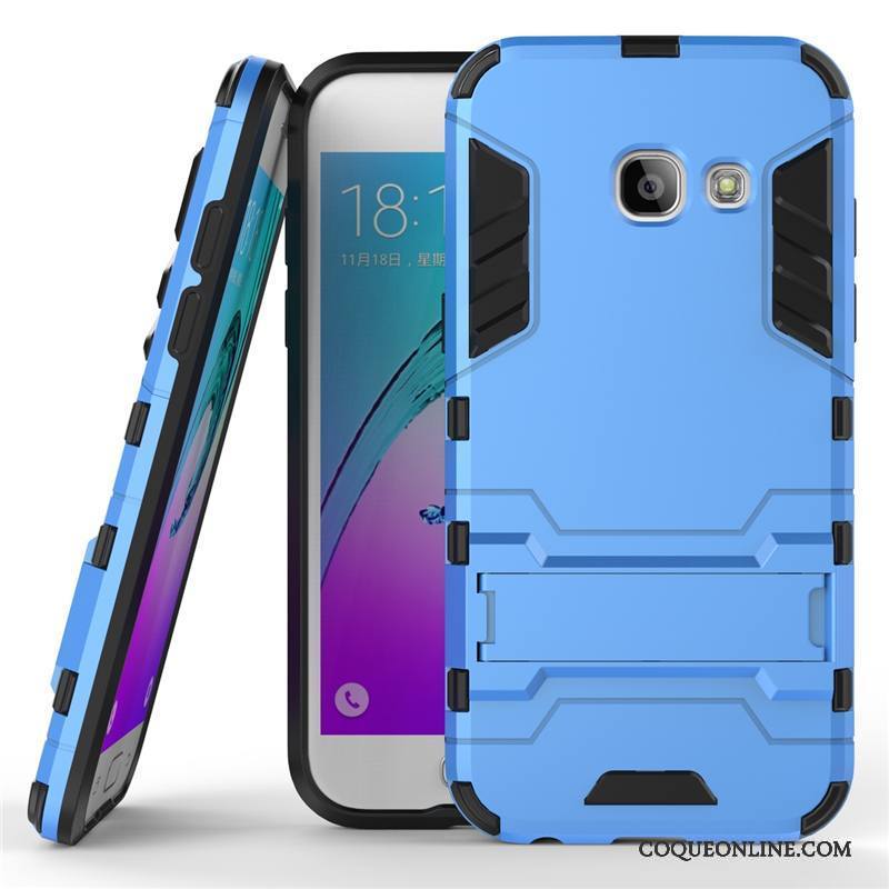 Samsung Galaxy A5 2017 Étoile Incassable Silicone Difficile Protection Coque Bleu