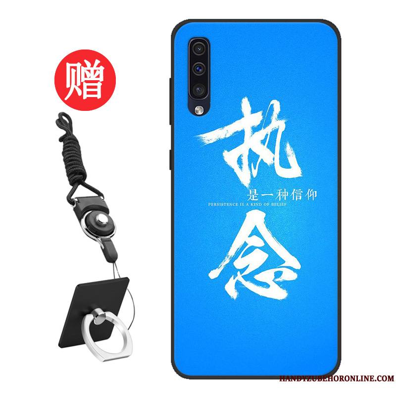 Samsung Galaxy A50 Coque De Téléphone Bleu Frais Tempérer Étui Étoile Modèle