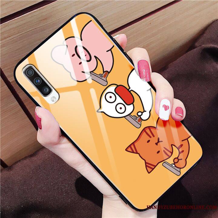 Samsung Galaxy A50 Coque De Téléphone Silicone Jaune Dessin Animé Étoile Étui Incassable