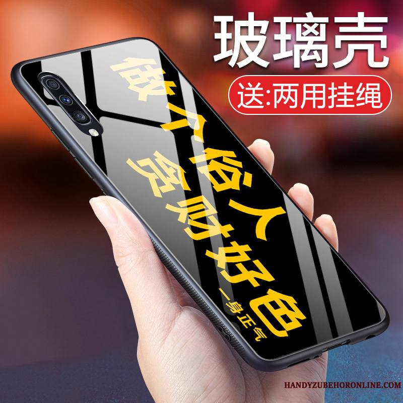 Samsung Galaxy A50 Coque Tendance Personnalité Protection Nouveau Créatif Incassable Noir