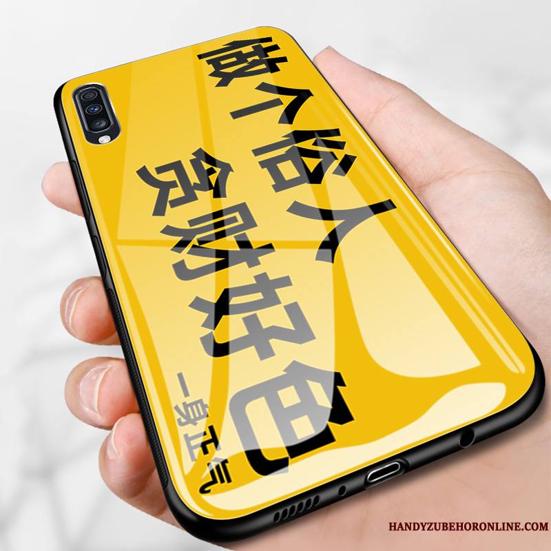 Samsung Galaxy A50 Coque Tout Compris Protection Verre Incassable Étui Créatif Miroir