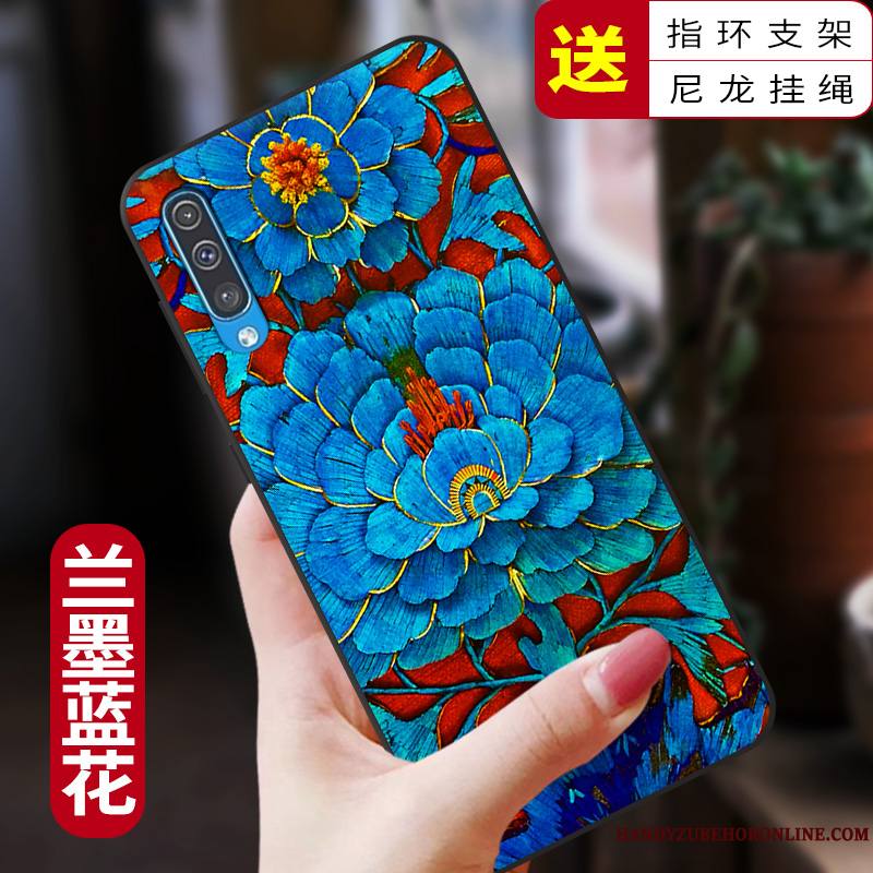Samsung Galaxy A50 Coque Tout Compris Silicone Fluide Doux Style Chinois Protection Incassable Mode