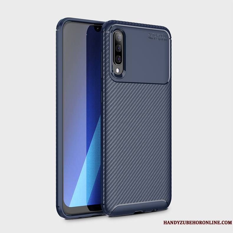 Samsung Galaxy A50 Incassable Coque De Téléphone Bleu Étoile Fluide Doux Protection Silicone